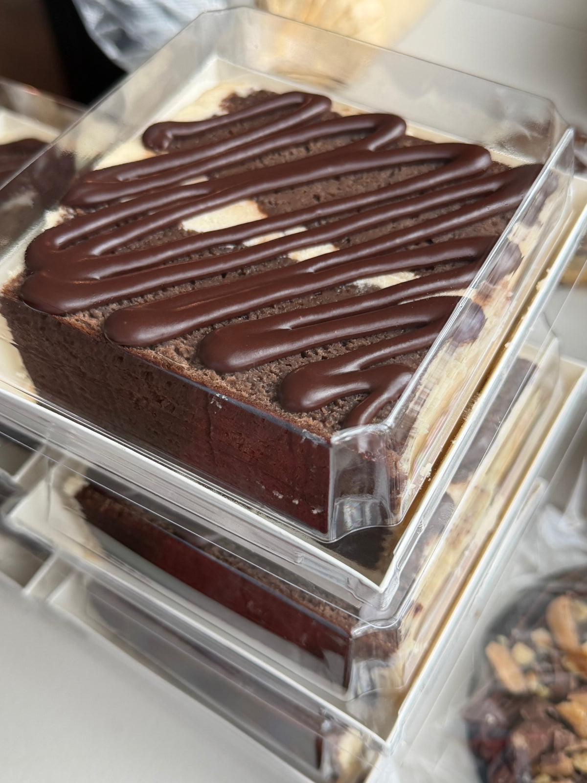 Layered cake slices
